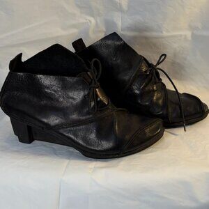 Trippen Ankle Boots - Black Leather